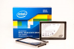 Intel 520 self-encrypting SSD. Image courtesy of Anand Tech.